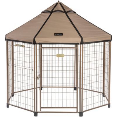 Tractor Supply dog kennel: Advantek 5-Foot Pet Gazebo With Canopy
