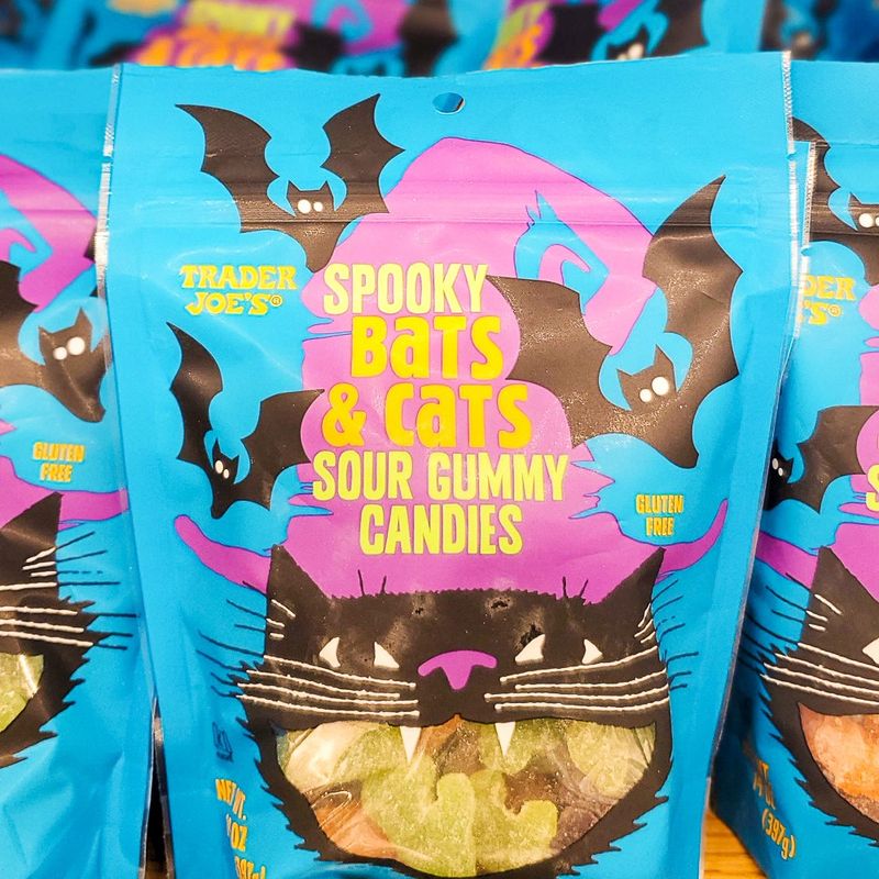 Trader Joe's Spooky Bats & Cats Sour Gummy Candies