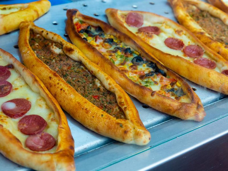 Traditional Turkish pide