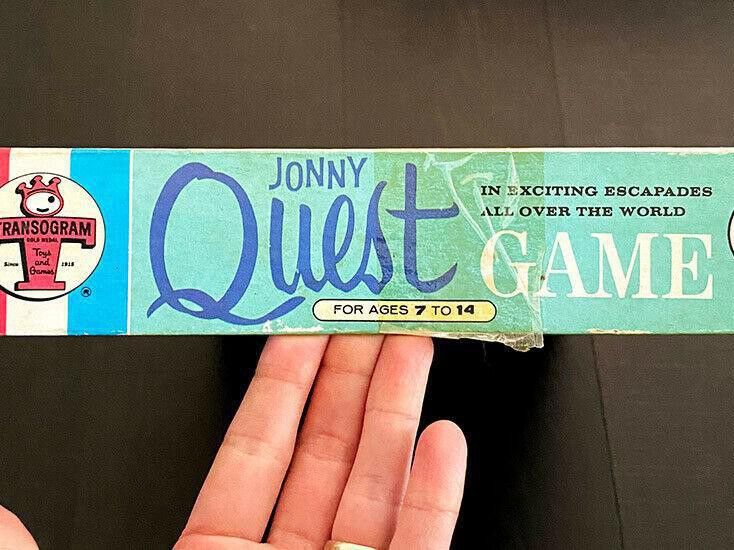 Transogram Jonny Quest Board Game label