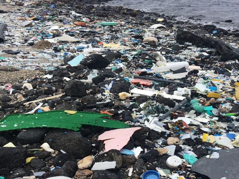 Trash on Kamilo Beach, Hawaii