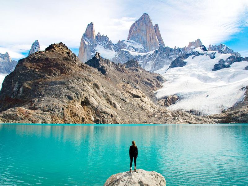 Traveler in Argentine Patagonia
