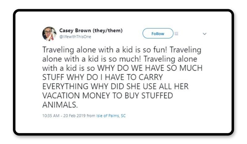 traveling alone with a kid