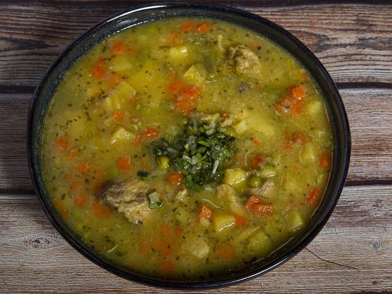 Tripe soup mondongo, Colombia