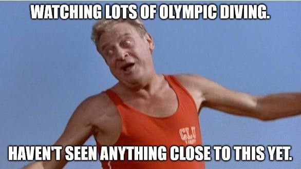 Triple Lindy dive Olympics meme