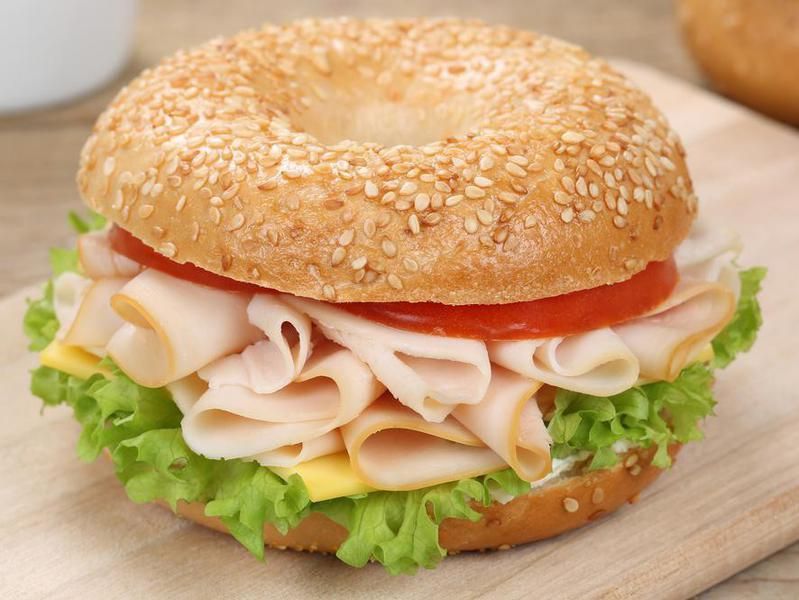 Turkey and cheese sandwich