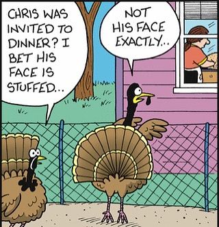 Turkeys on Thanksgiving meme