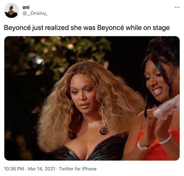 Twitter Beyoncé at the Grammys