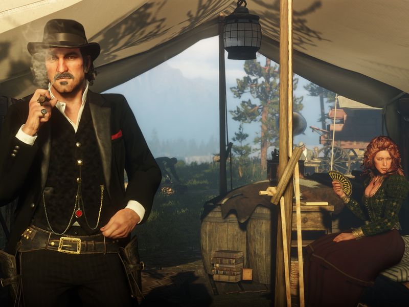 Two characters from "Red Dead Redemption 2"