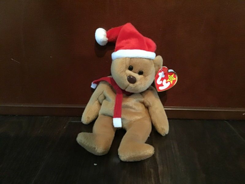 Ty Santa Claus Beanie Baby Bear