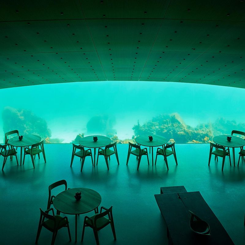 Underwater restaurant in Norway