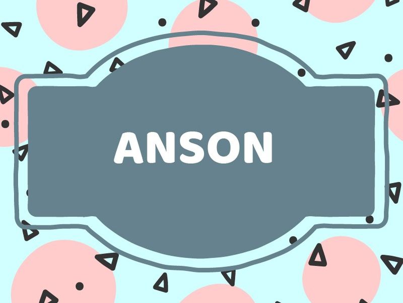 Unique Baby Boy Names: Anson