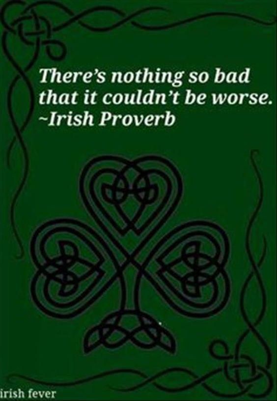 Unlucky Irish proverb