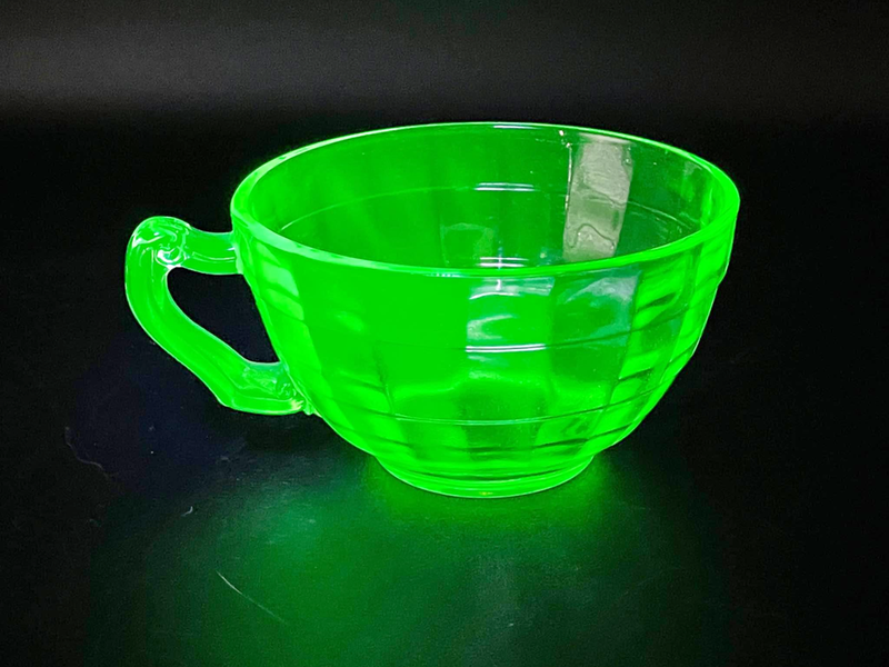 Uranium glass cup