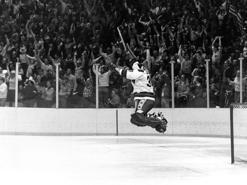 U.S. hockey goalie Jim Craig at 1980 Winter Olympics