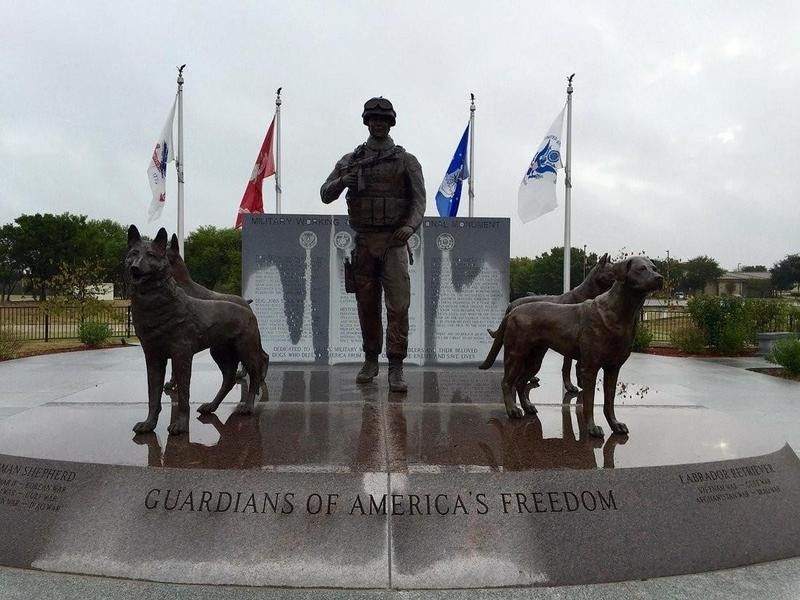 U.S. Military Working Dogs Memorial in San Antonio, Texas