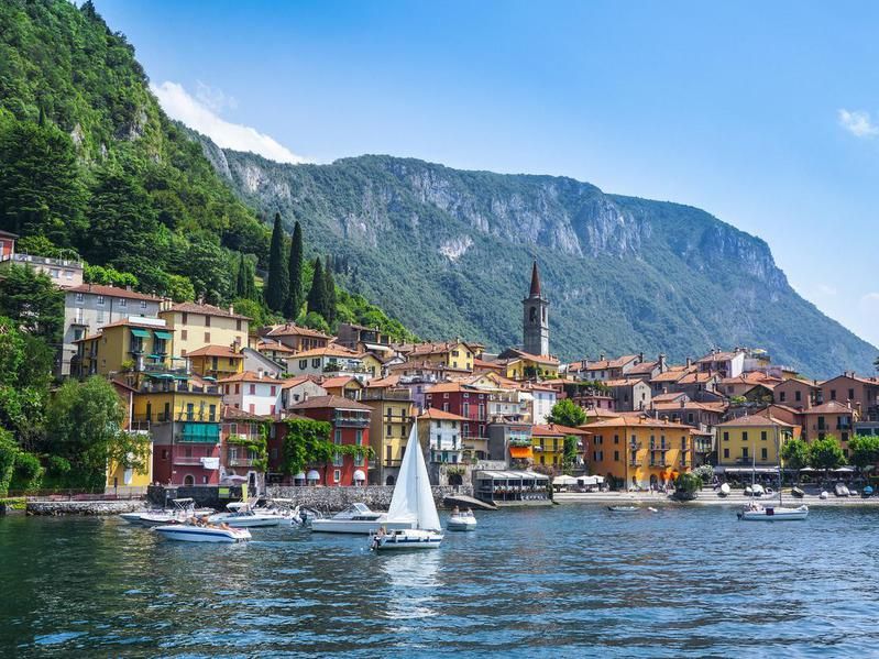 Varenna village on Lake Como in Lombardy, Italy