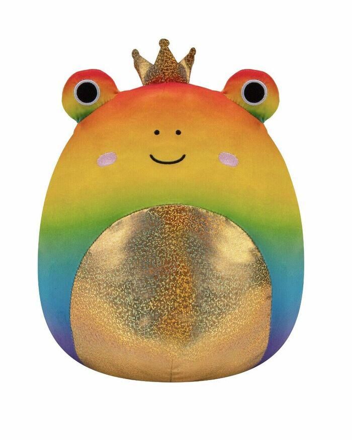 Vas the Frog, a rainbow Squishmallow