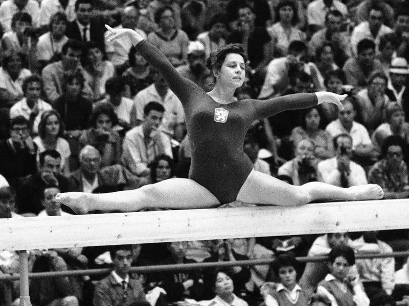 Vera Caslavska is one of the best women's gymnasts of all time