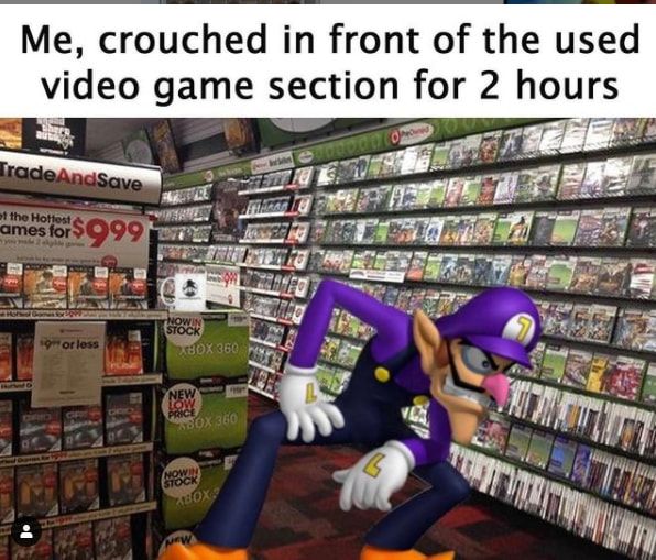 video game section