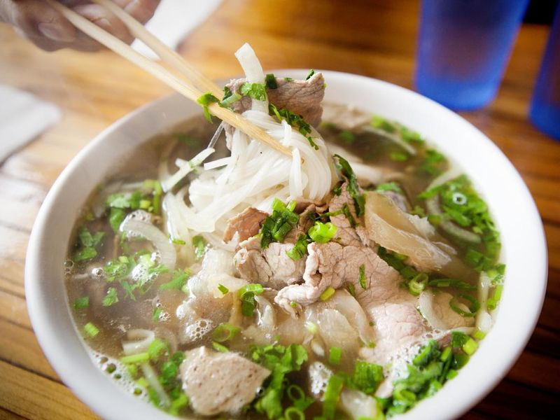 Vietnamese Pho Noodle Soup Dish