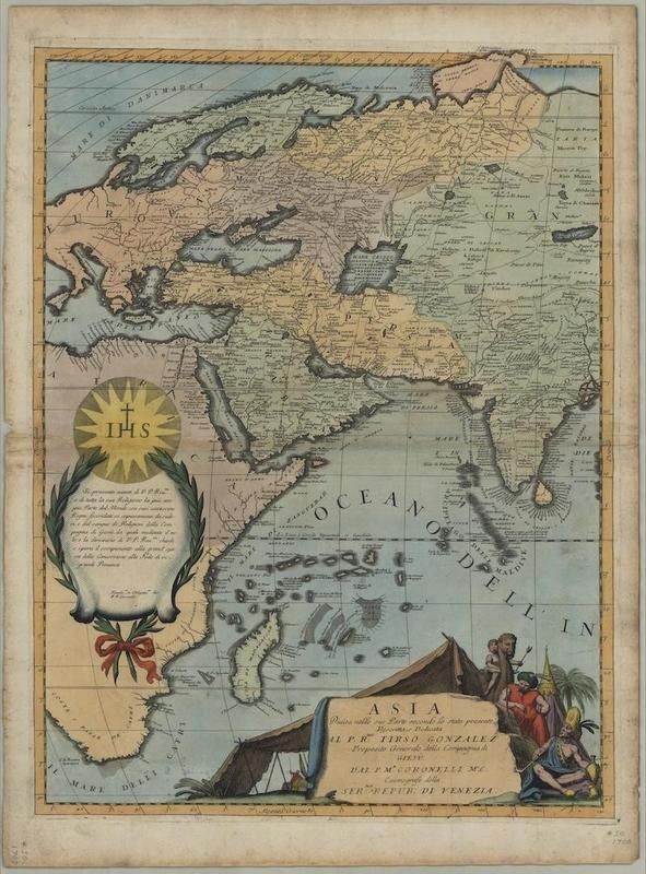 Vincenzo Coronelli Map of Asia