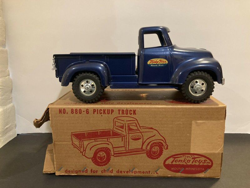 Vintage Blue Tonka Pickup Truck