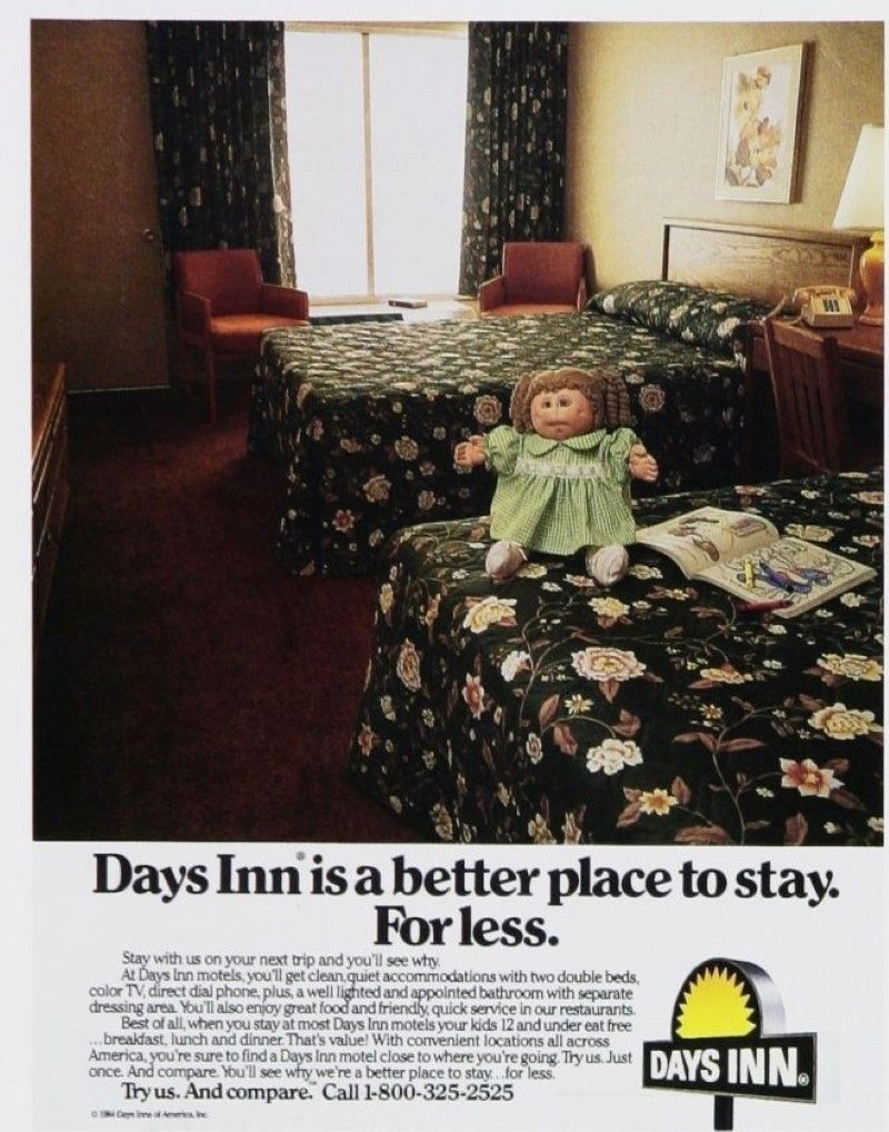 Vintage Days Inn ad from 1980s