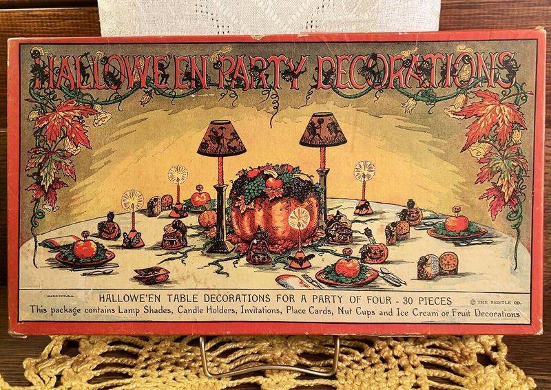 Vintage Halloween Party Decorations With Box