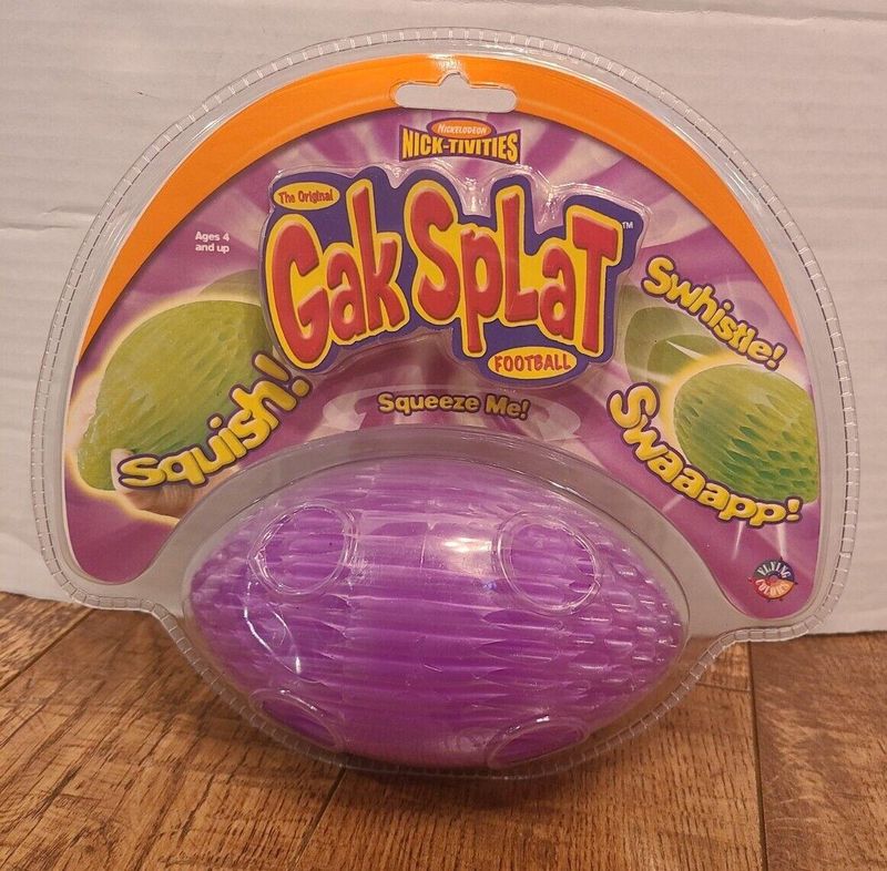 Vintage Nickelodeon Nick-Tivities Gak Splat Football Ball