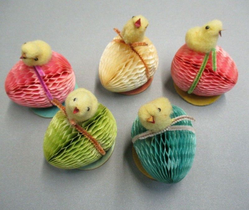 Vintage Wool Chenille Chicks
