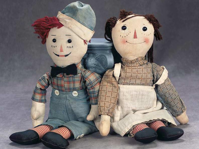 Volland Raggedy Ann and Andy Dolls