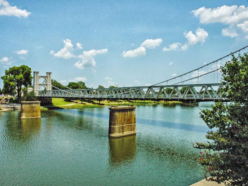 Waco Suspension Bridge Brazos River