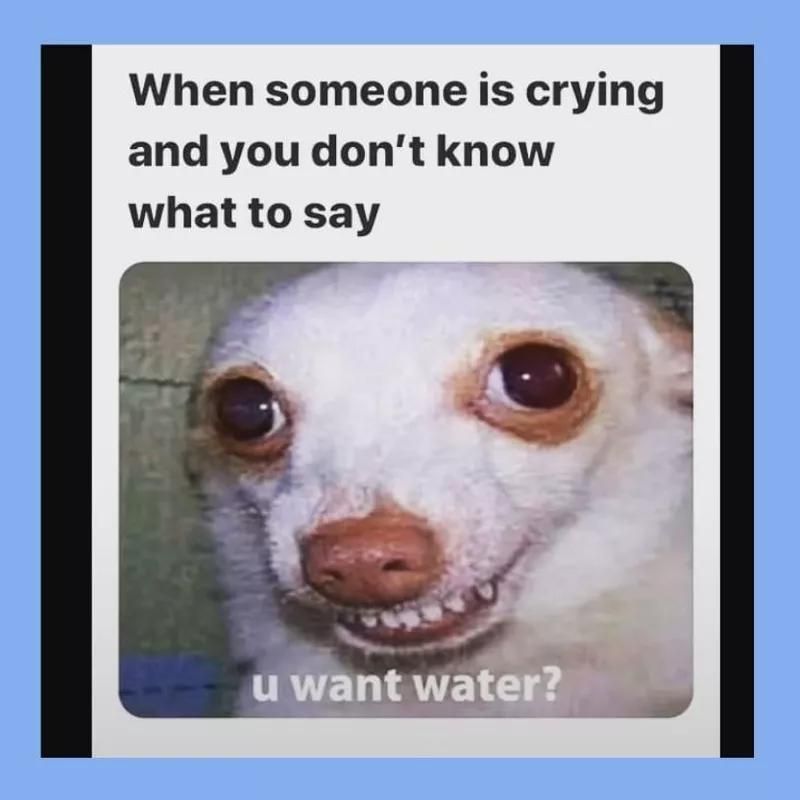 Want water crying meme