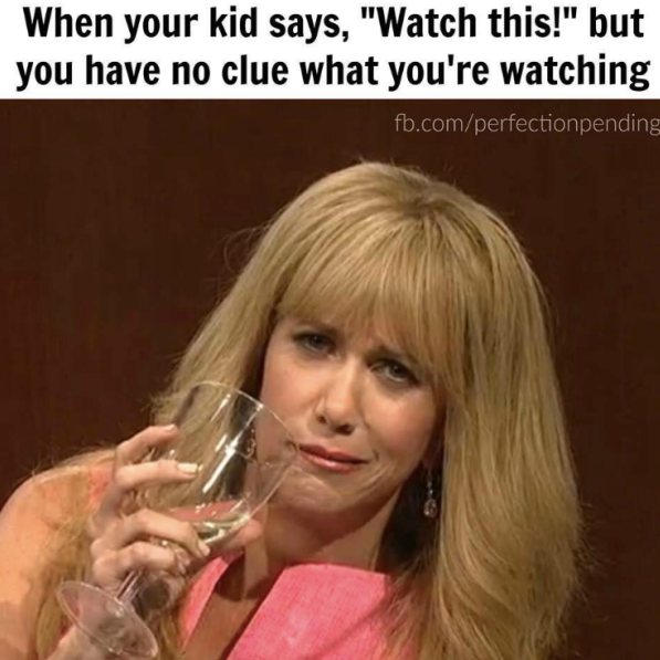 watching your kid