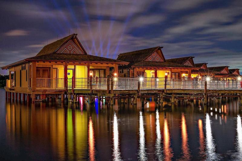 Water front view of Disney's Polynesian Villas & Bungalows