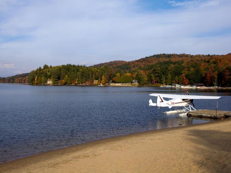 Water plane on Long Lake, Adirondacks