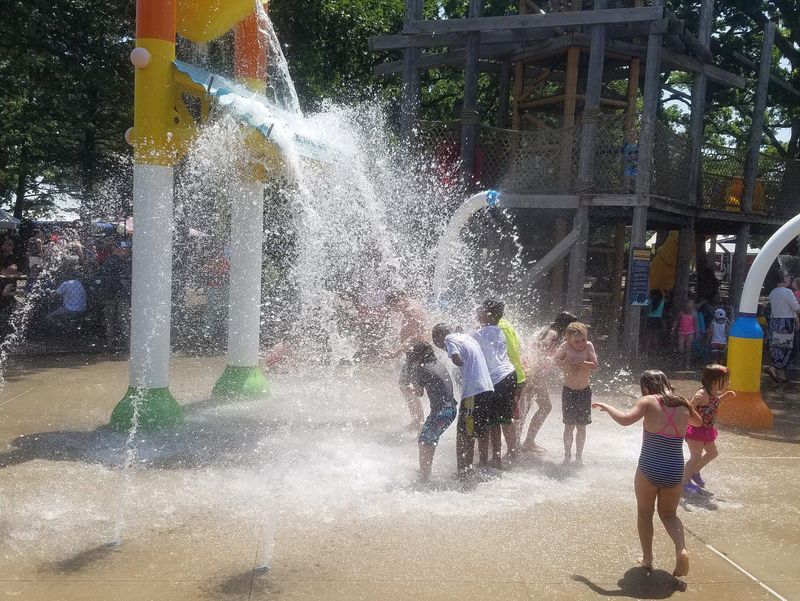 Water play at Como Town amusement park