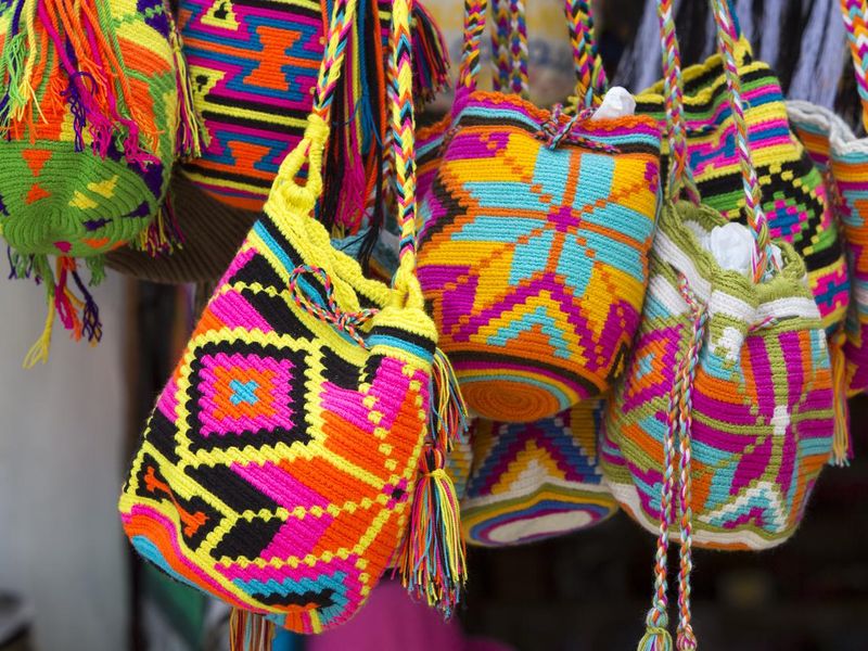 Wayuu mochila bags in Colombia