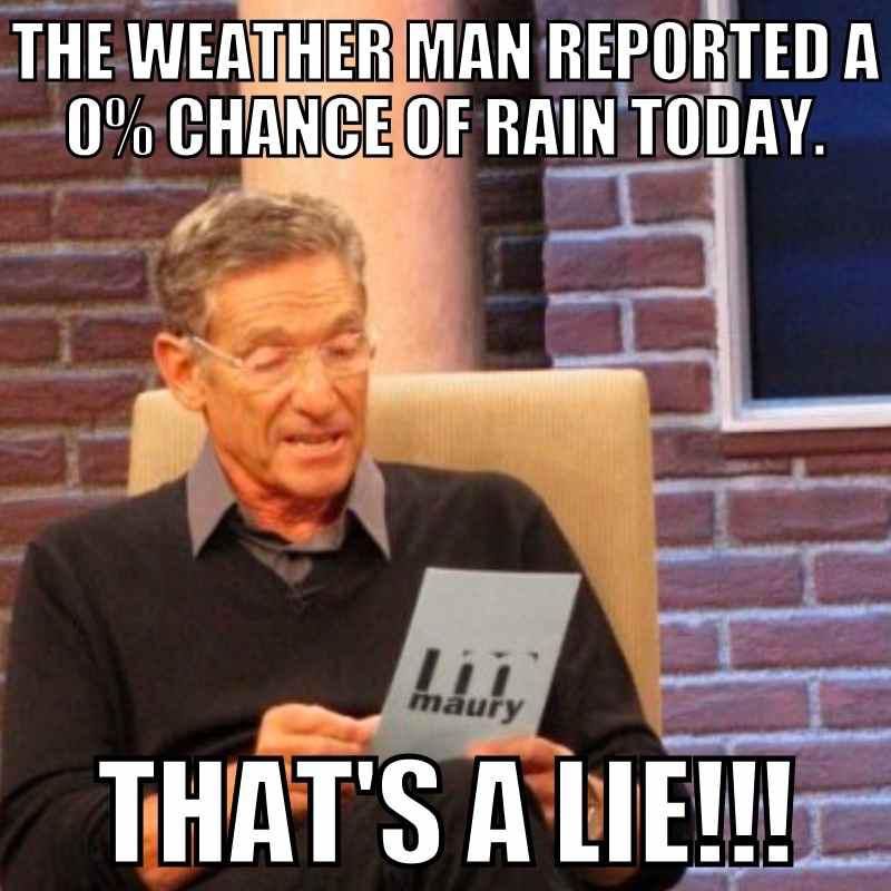 Weather prediction meme