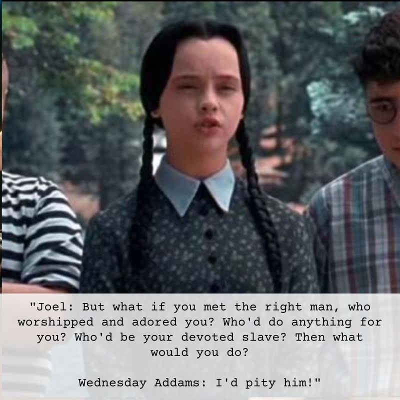 Wednesday Addams marriage quote