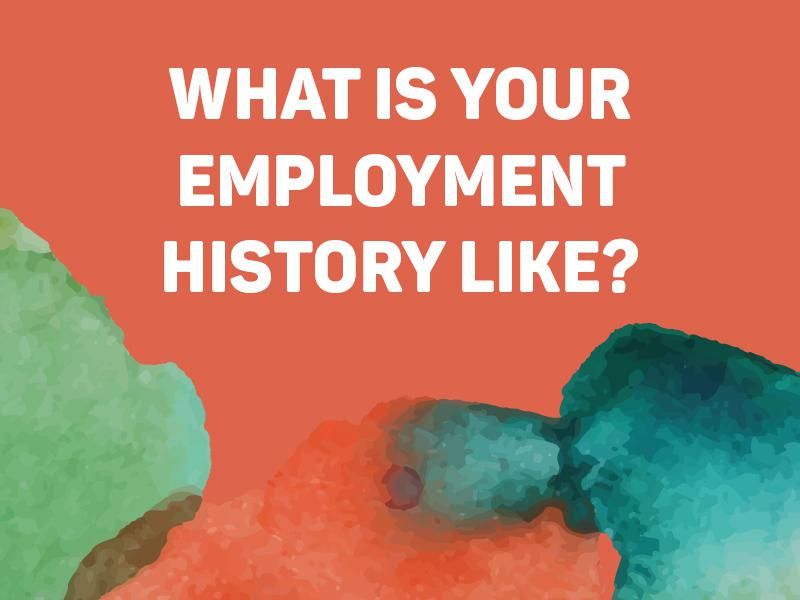 What Is Your Employment History Like?