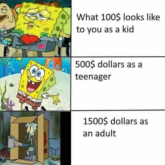What money looked like to you as a kid