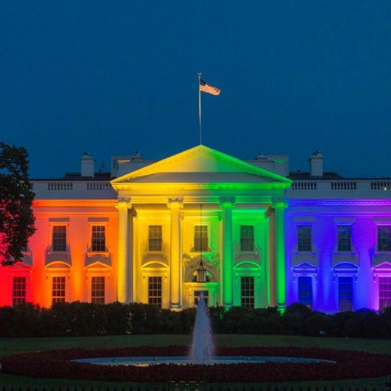 White House celebrating pride