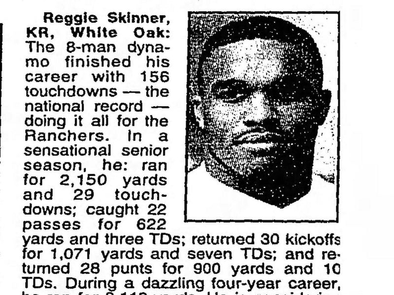 White Oak running back Reggie Skinner