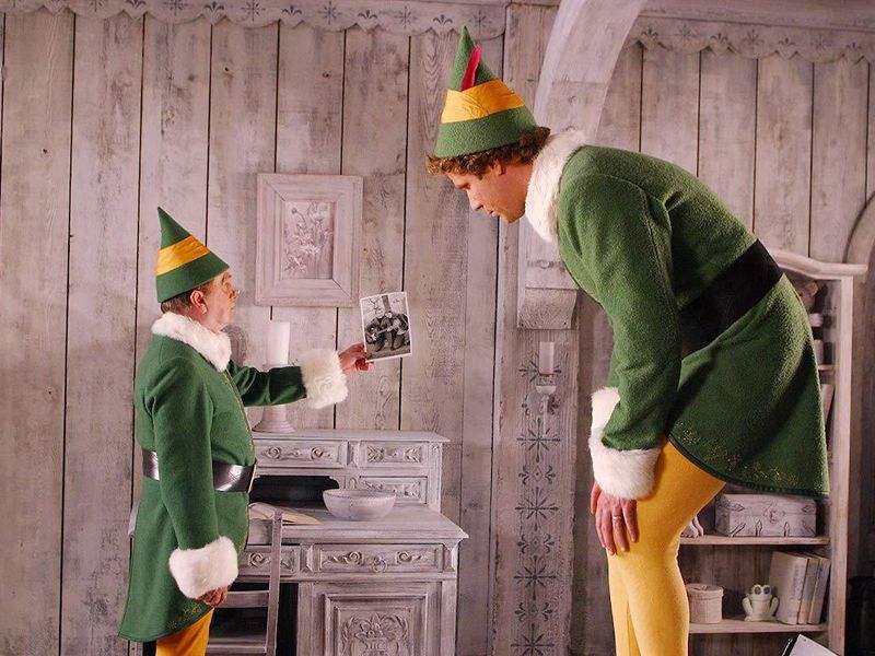 Will Ferrell and Bob Newhart in Elf