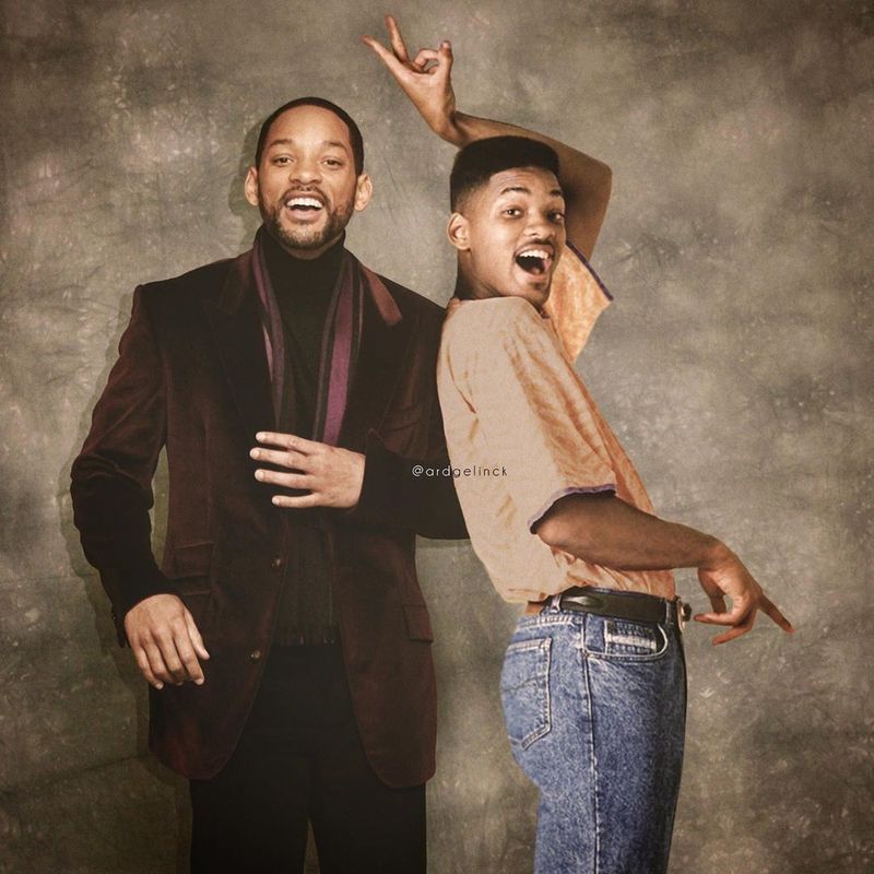 Will Smith young and old