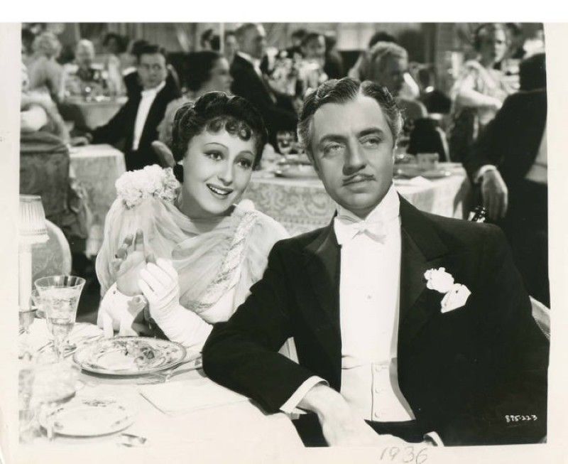 William Powell and Luise Rainer in "The Great Ziegfeld"