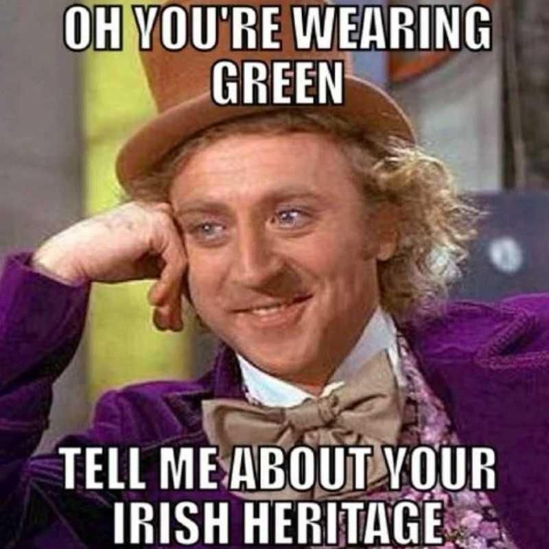 Willy Wonka Irish meme