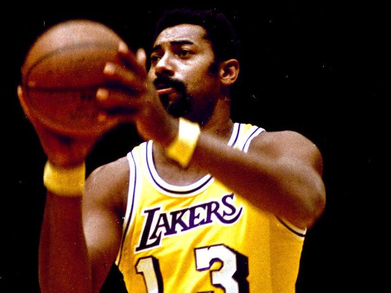 Wilt Chamberlain with the Los Angeles Lakers in 1973